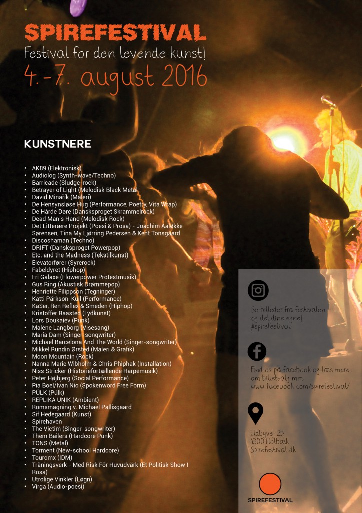 Spirefestival2016-plakat, PRINT